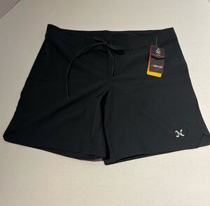 Nabevin 7" Quick-Drying UPF50+ Boardshort Size L Black New With Tags
